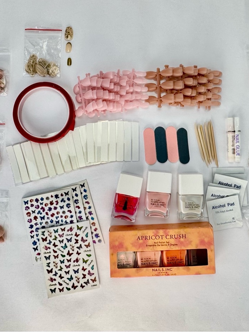 Nails.INC London Mega DIY Nail Art & Press-On Bundle Set NEW